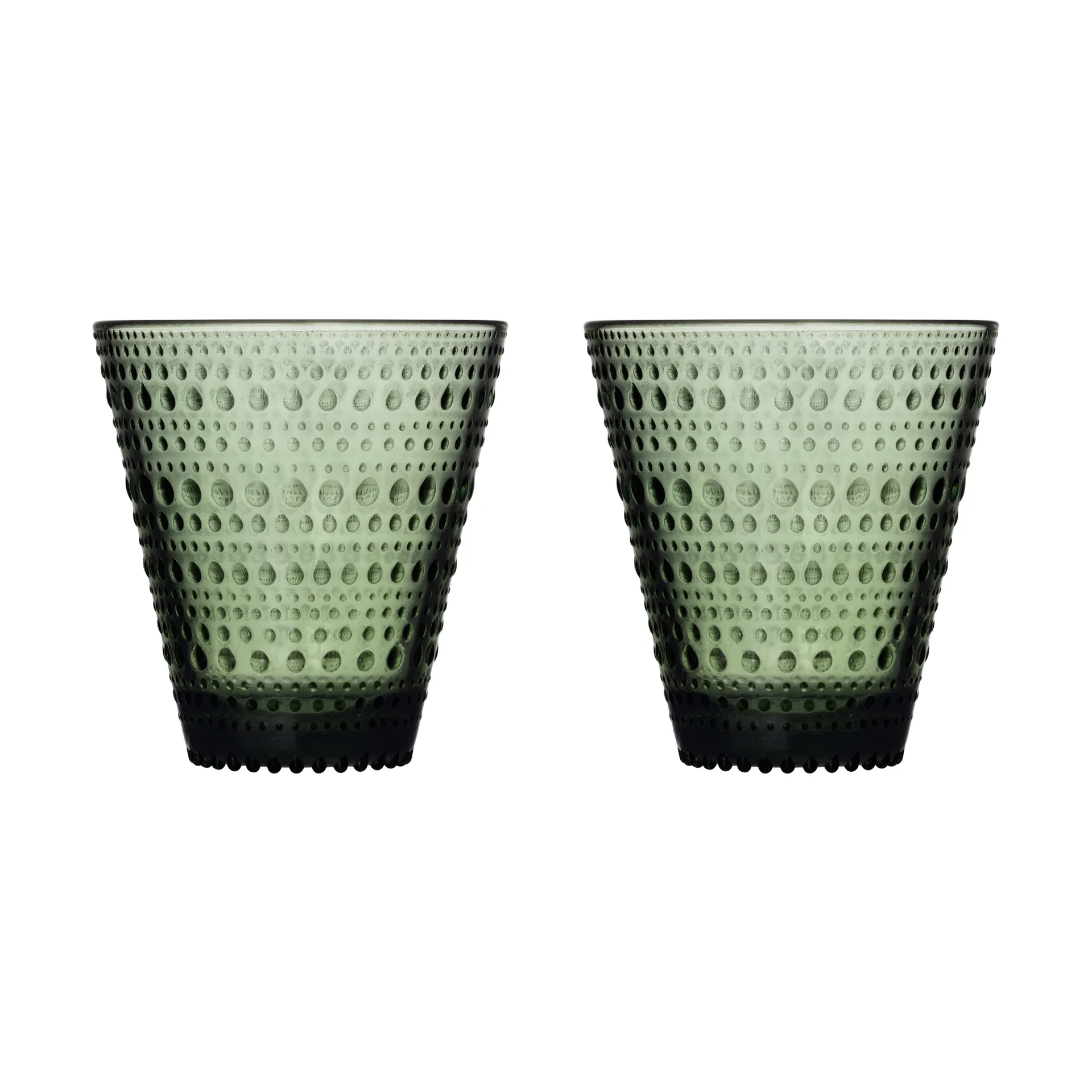 Kastehelmi glass 30 cl 2-pack, Pine green Iittala