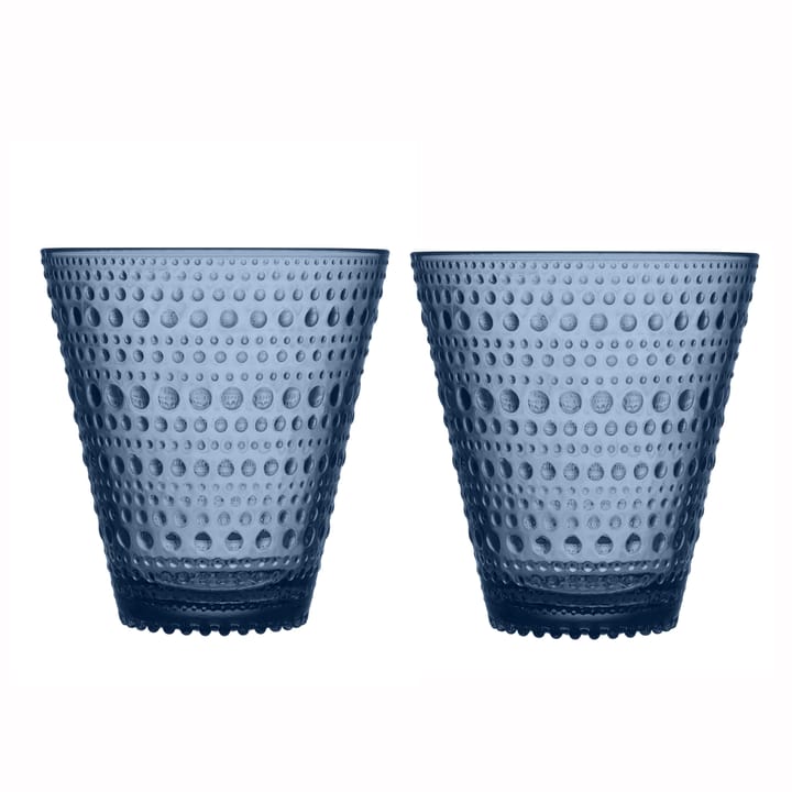 Kastehelmi glass 30 cl 2-pack - rain (blue) - Iittala