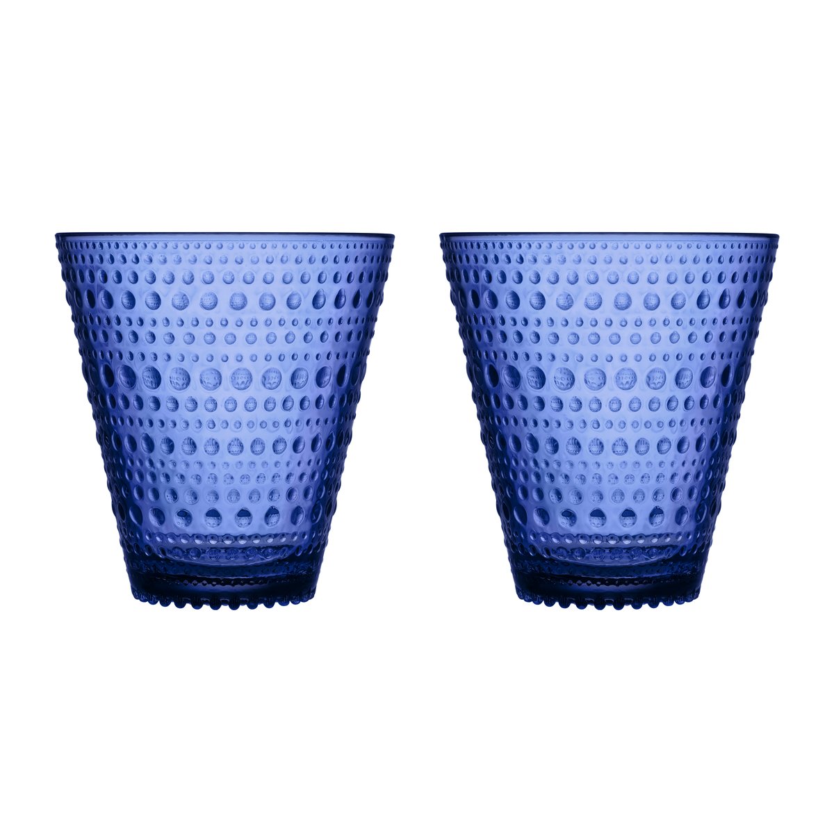Iittala Kastehelmi glass 30 cl 2-pack Ultramarine blue
