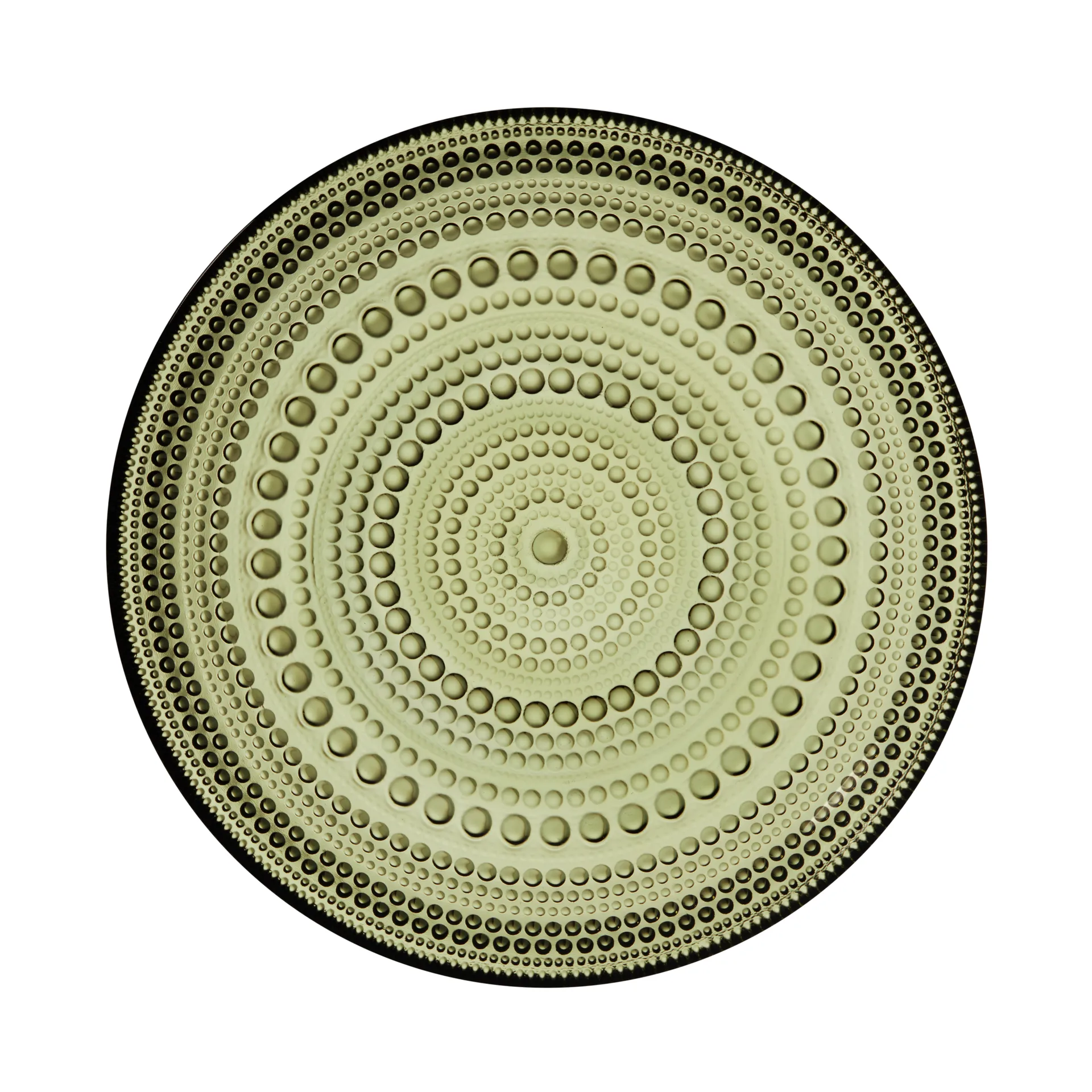 Kastehelmi small plate Ø17 cm, moss green Iittala