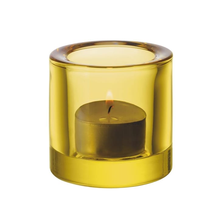 Kivi candle holder - lemon yellow - Iittala