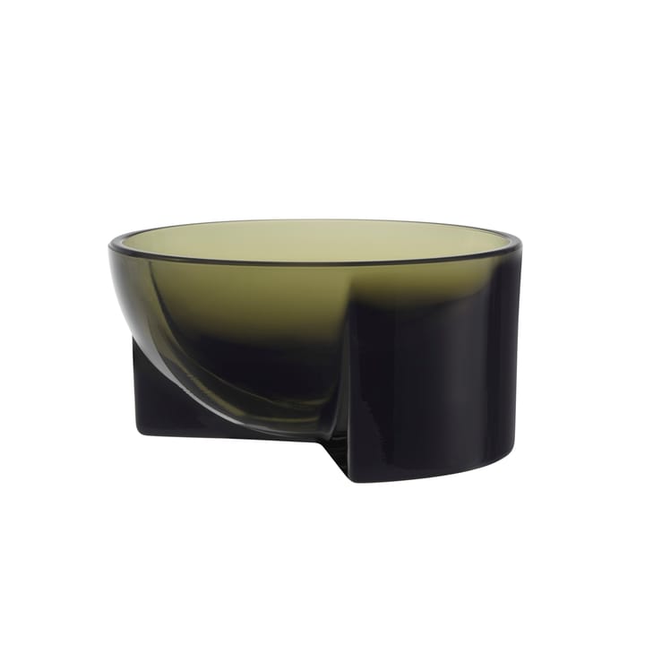 Kuru glass bowl 6x13 cm - moss green - Iittala