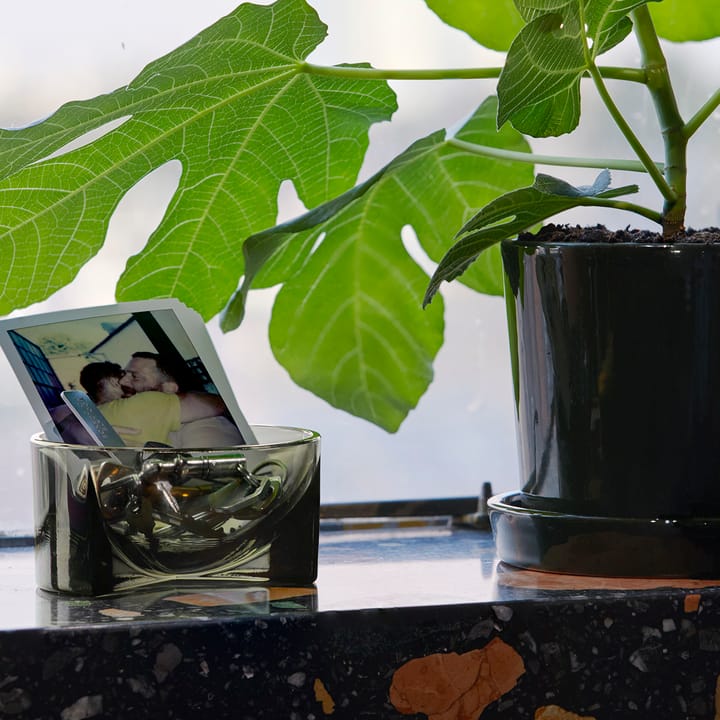 Kuru glass bowl 6x13 cm - moss green - Iittala