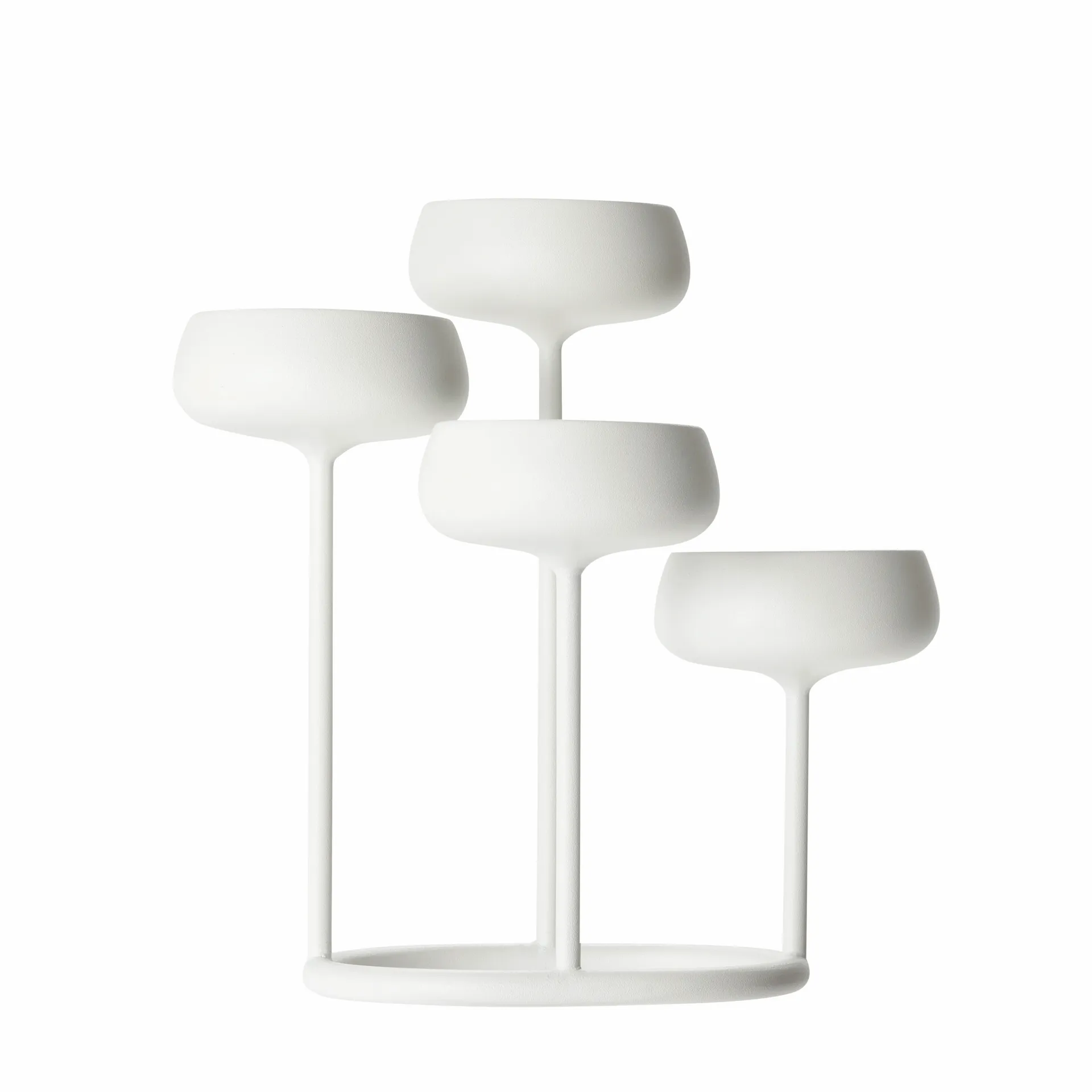 Nappula candle holder, white Iittala