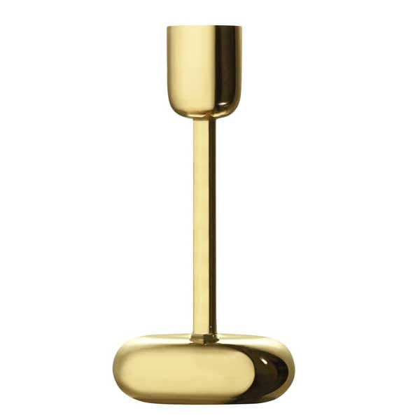 Nappula candleholder brass - large 183 mm - Iittala