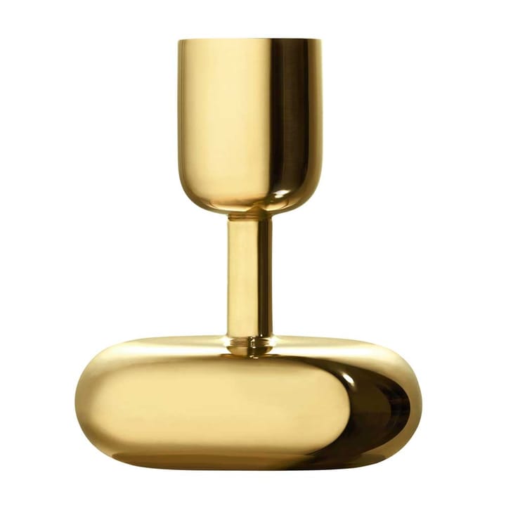 Nappula candleholder brass - small 107 mm - Iittala