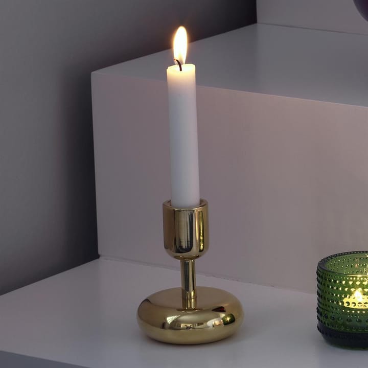 Nappula candleholder brass - small 107 mm - Iittala