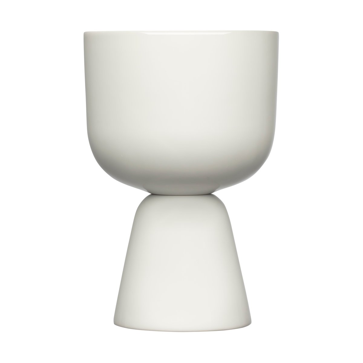 Iittala Nappula flower pot o12,5 cm h19 cm White | Scandinavian Design | Flower pots | White