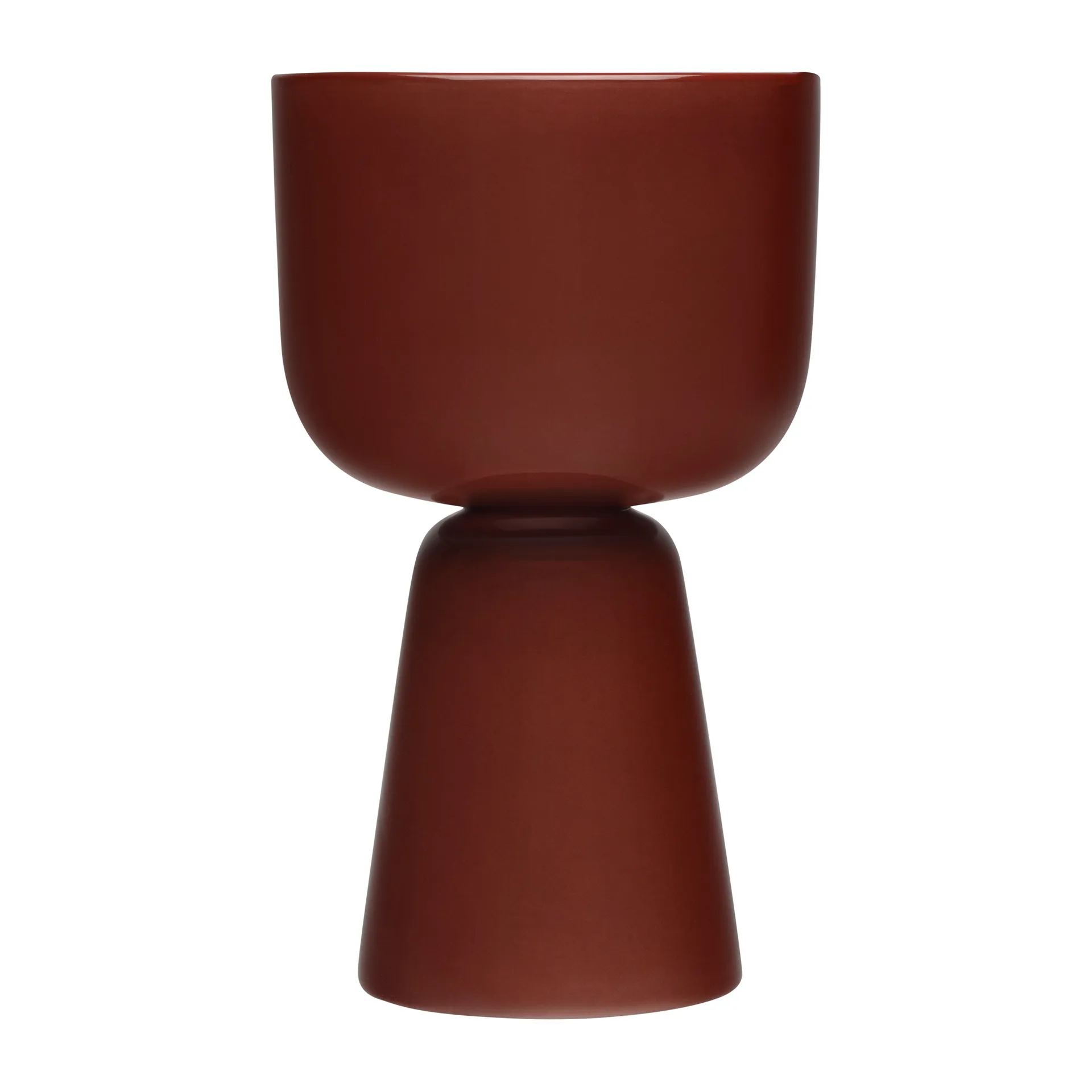 Nappula flower pot Ø15,5 cm h26 cm, Brown Iittala