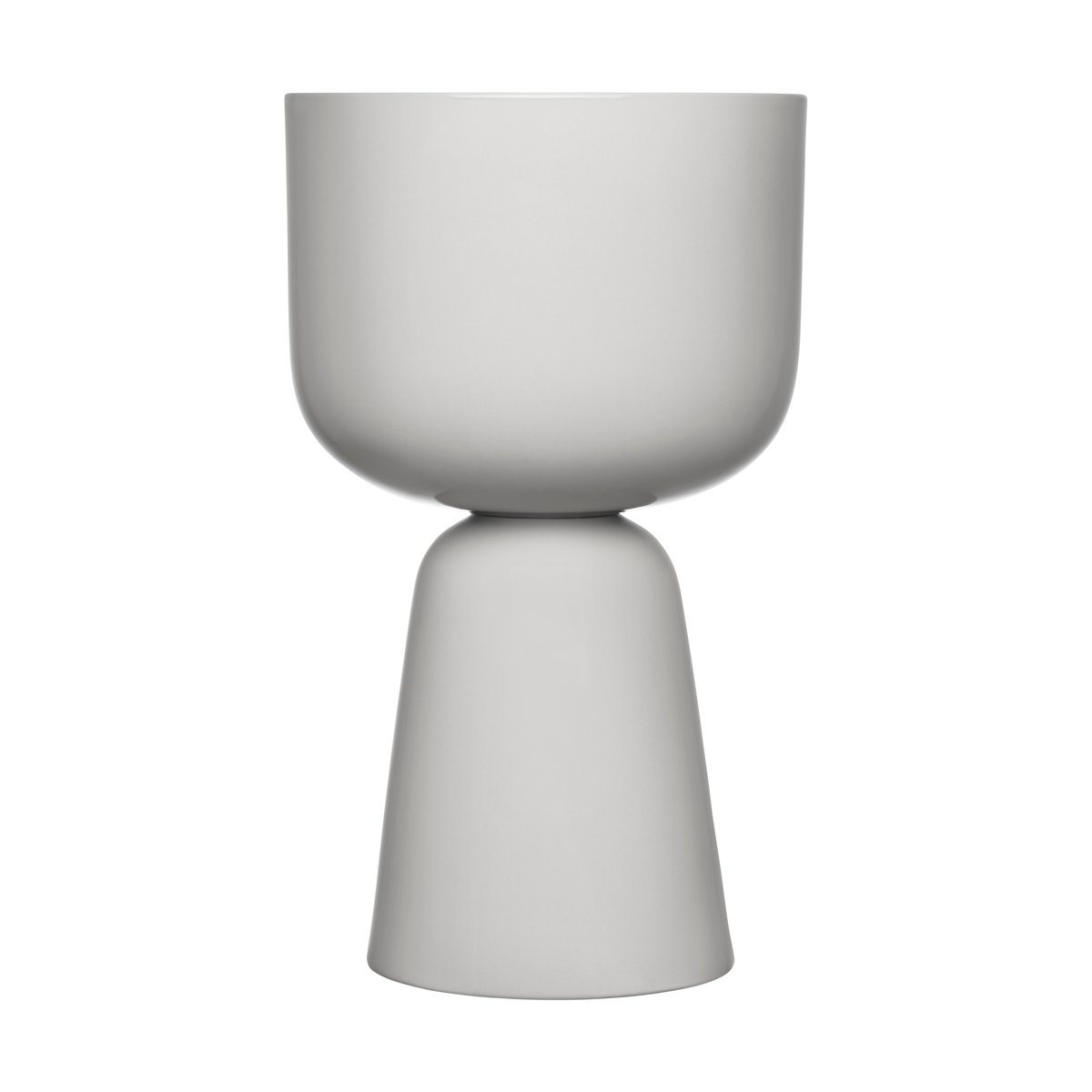 Iittala Nappula flower pot Ø15,5 cm h26 cm Light Grey