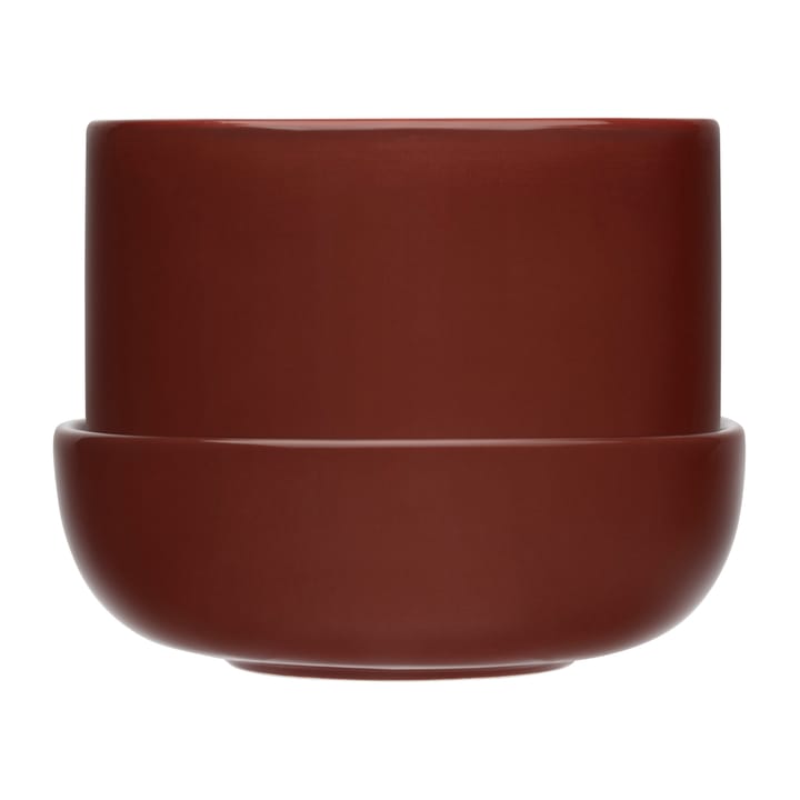 Nappula flower pot with saucer 130x170 mm - Brown - Iittala