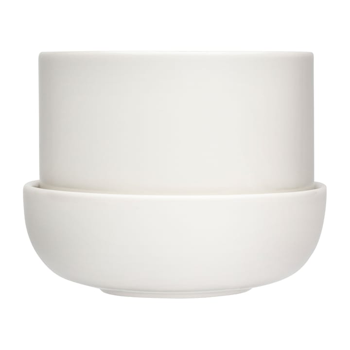 Nappula flower pot with saucer 130x170 mm - White - Iittala