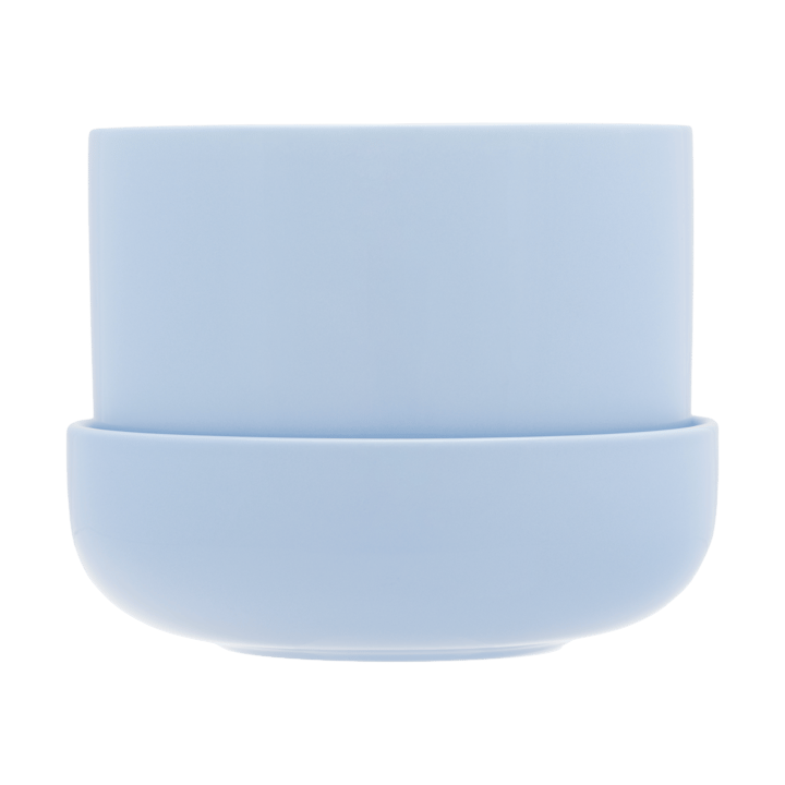 Nappula flower pot with saucer Ø17 cm h13 cm - Aqua - Iittala