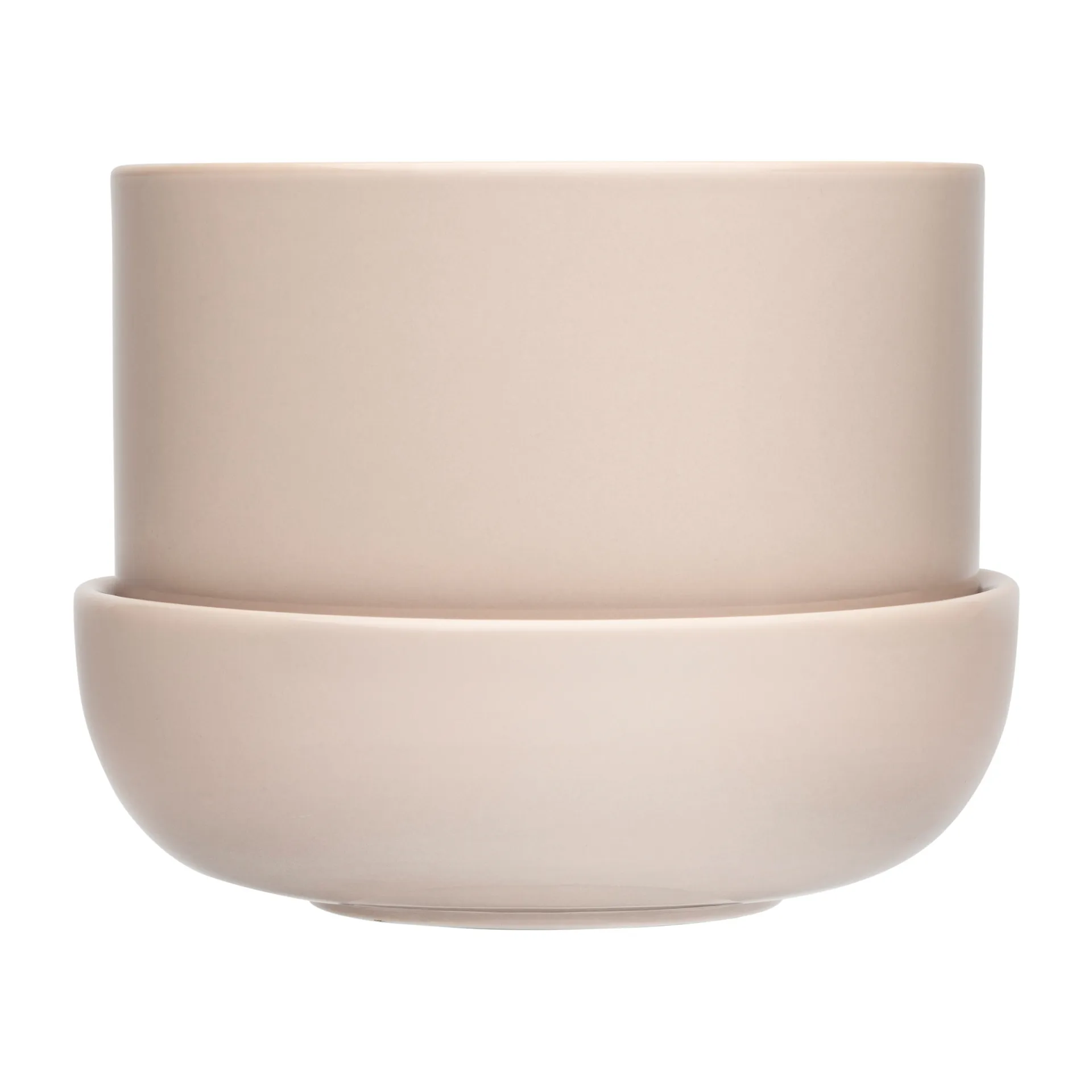 Nappula flower pot with saucer Ø17 cm h13 cm, Beige Iittala
