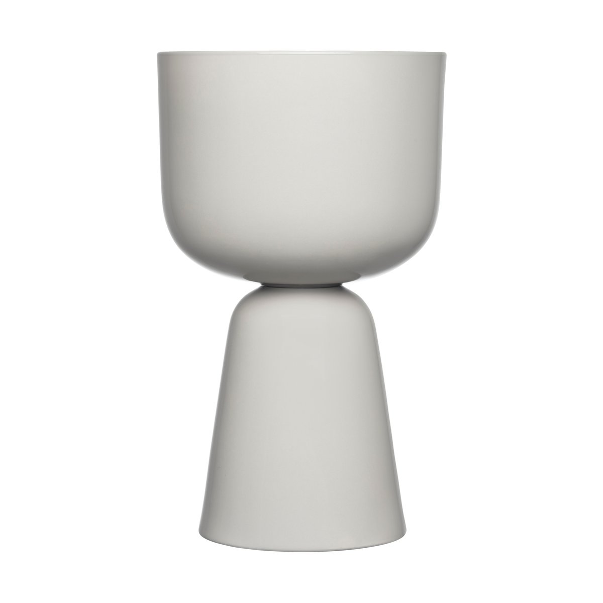 Iittala Nappula pot 24.5x40 cm Light gray | Scandinavian Design | Flower pots | Grey