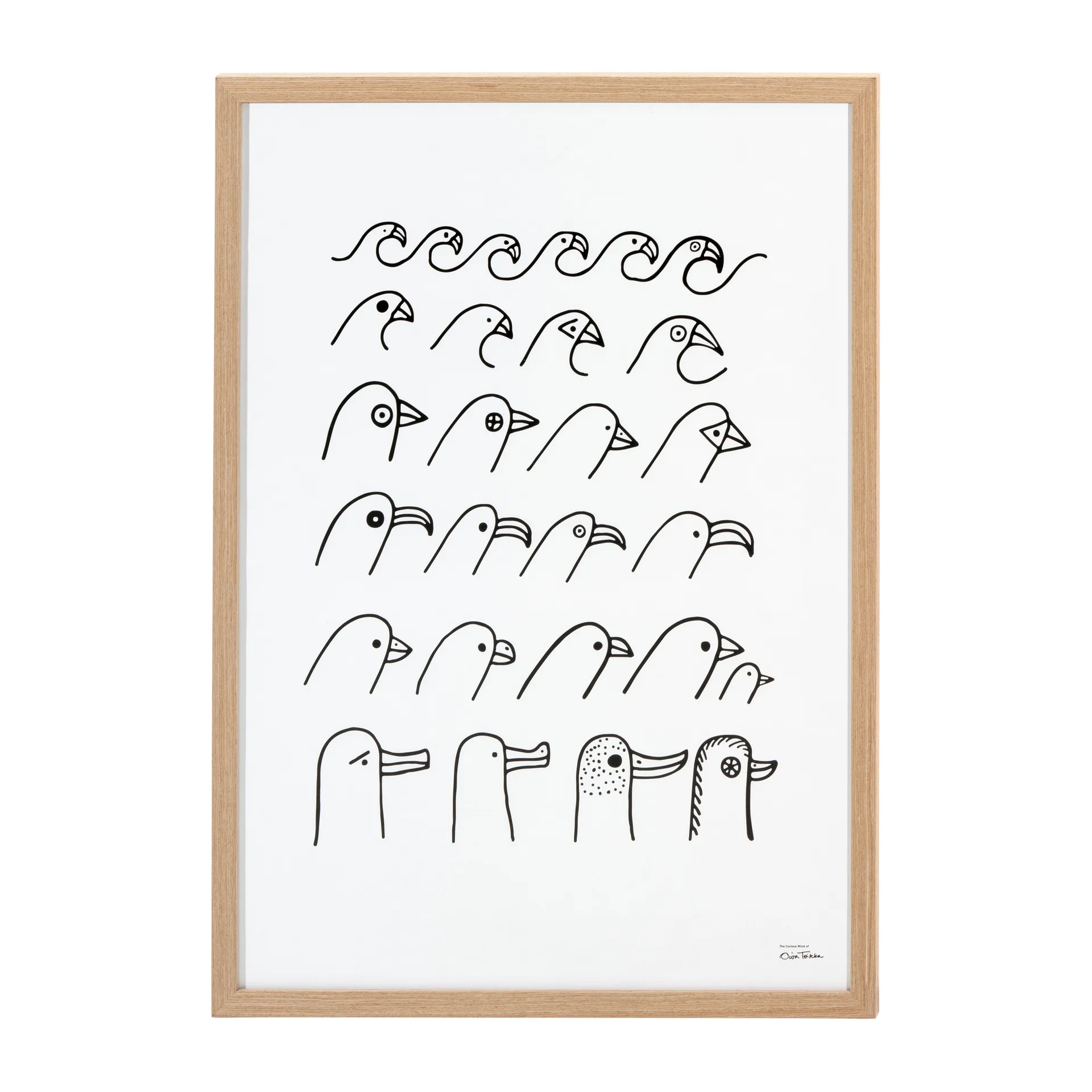 Oiva Toikka Bird house poster, 50x70 cm Iittala