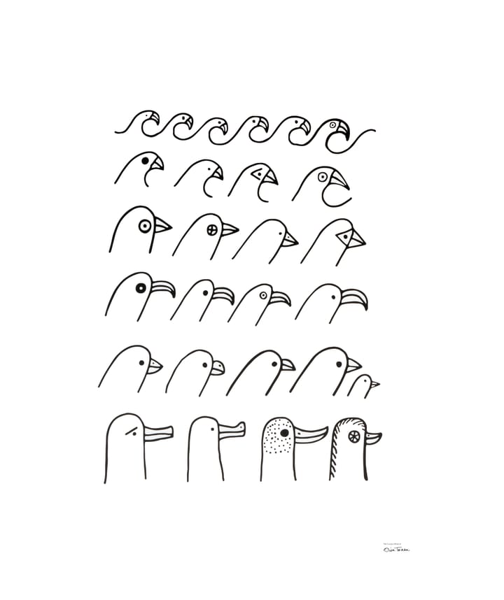 Oiva Toikka Bird house poster, 50x70 cm