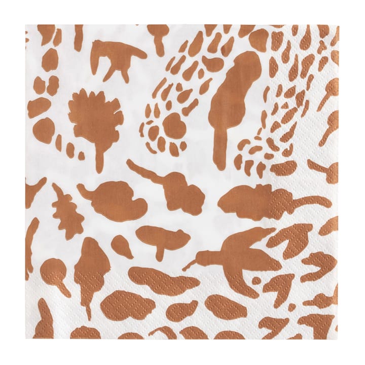 Oiva Toikka Cheetah napkin 20-pack - Brown-white - Iittala