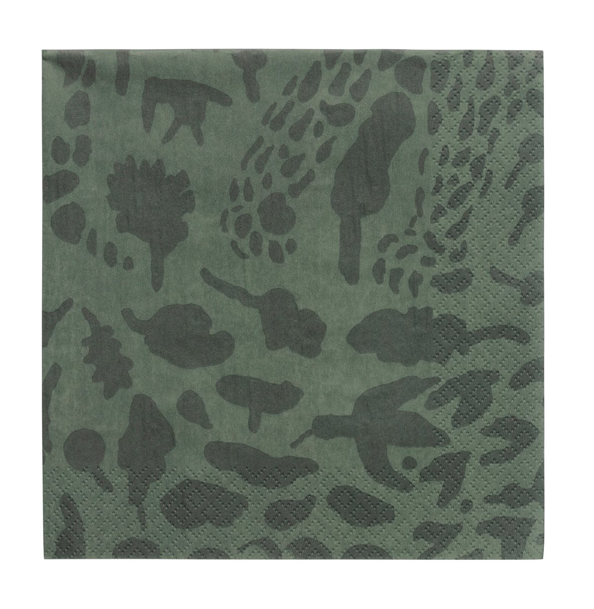 Iittala Oiva Toikka Cheetah napkin 20-pack Green | Scandinavian Design | Paper napkins | Green