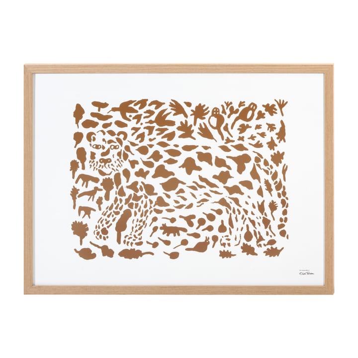 Oiva Toikka Cheetah poster brown - 50x70 cm - Iittala
