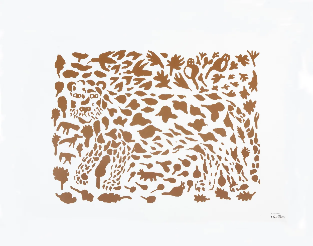 Iittala Oiva Toikka Cheetah poster brown 50x70 cm | Scandinavian Design | Posters | Brown