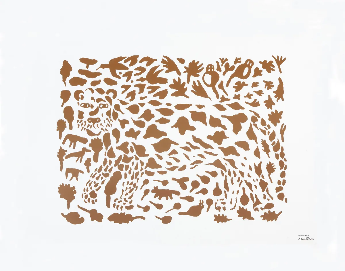 Iittala Oiva Toikka Cheetah poster brown 50x70 cm