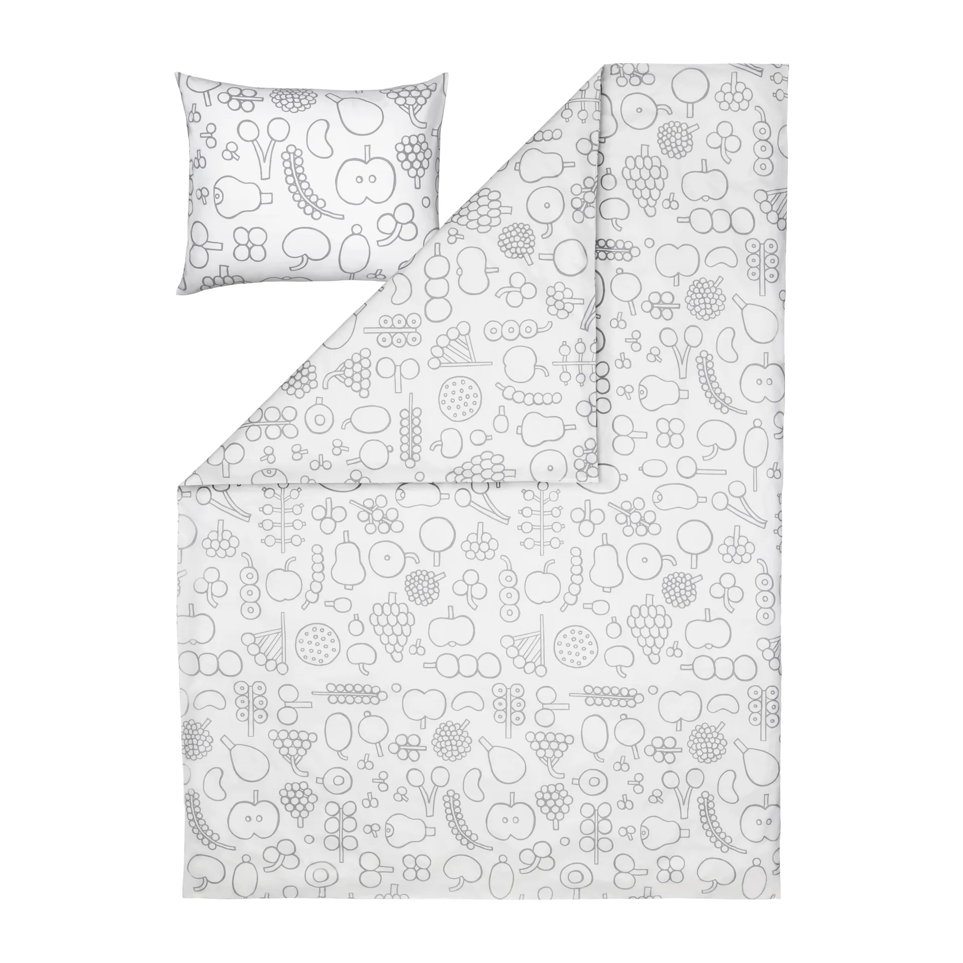 Oiva Toikka Frutta bed set 150x210 cm, Grey Iittala