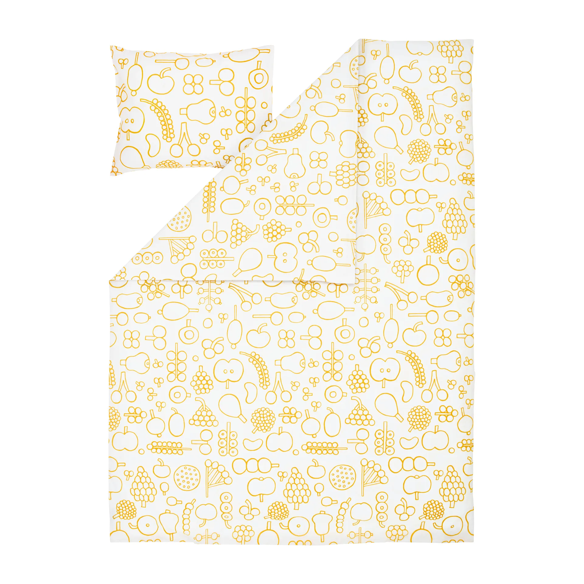 Oiva Toikka Frutta bed set 150x210 cm, Yellow Iittala