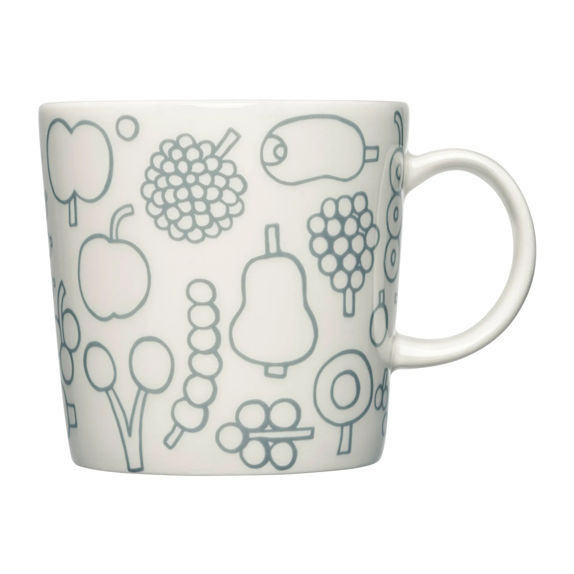 Oiva Toikka Frutta mug 30 cl, Pearl grey Iittala