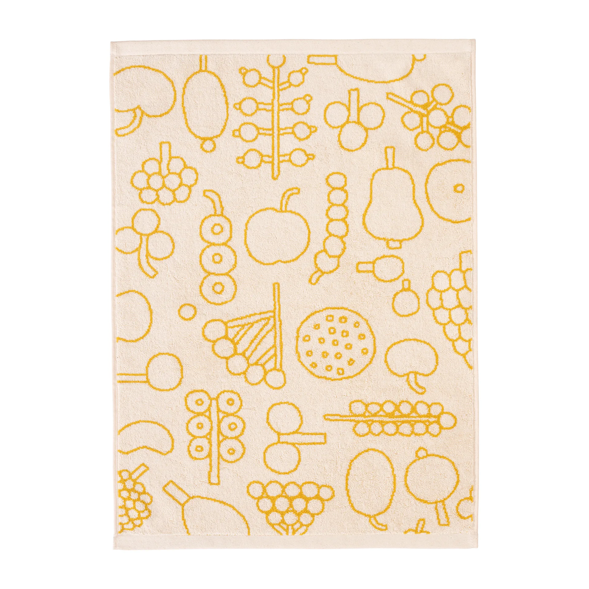 Oiva Toikka Frutta towel 50x70 cm, Yellow Iittala