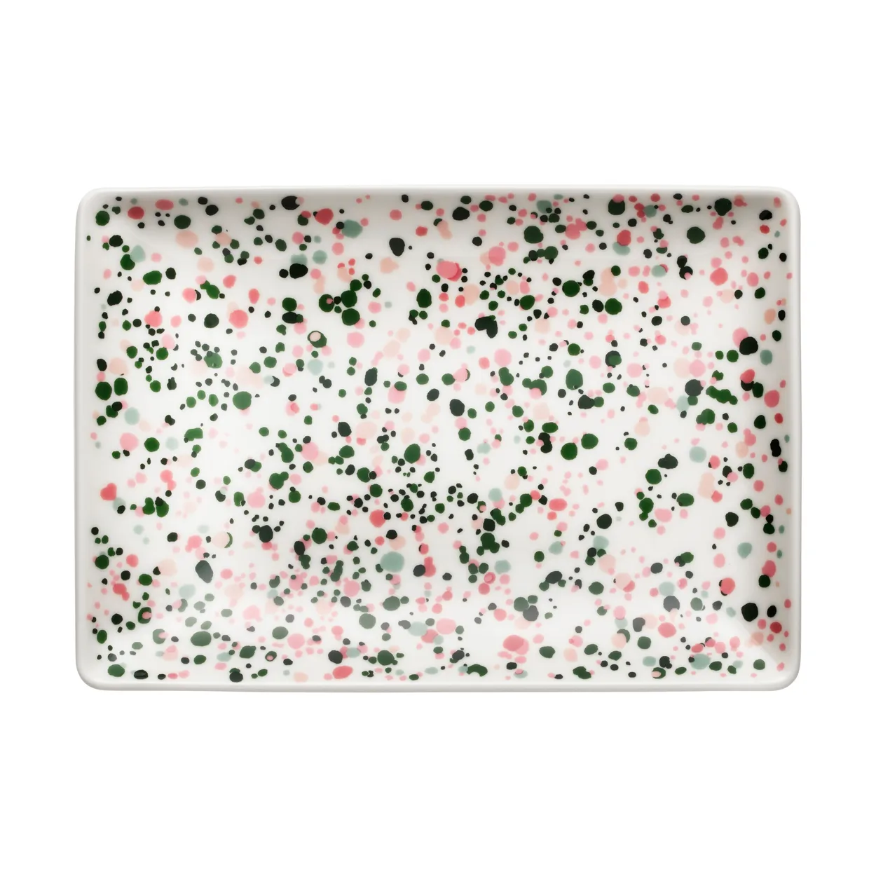 Iittala Oiva Toikka Helle A5 plate 15x21 cm Pink-green