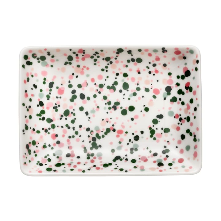 Oiva Toikka Helle A6 plate 10x15 cm - Pink-green - Iittala