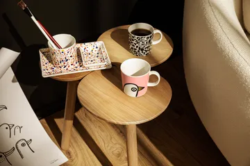 Oiva Toikka Helle A7 plate 7x10 cm - Ametist - Iittala