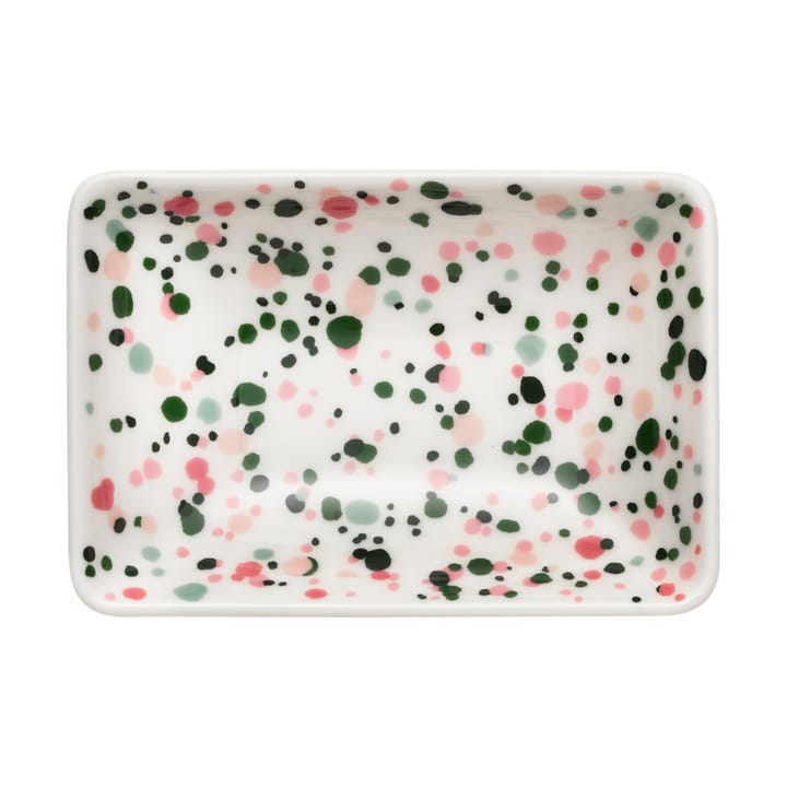 Oiva Toikka Helle A7 plate 7x10 cm - Pink-green - Iittala