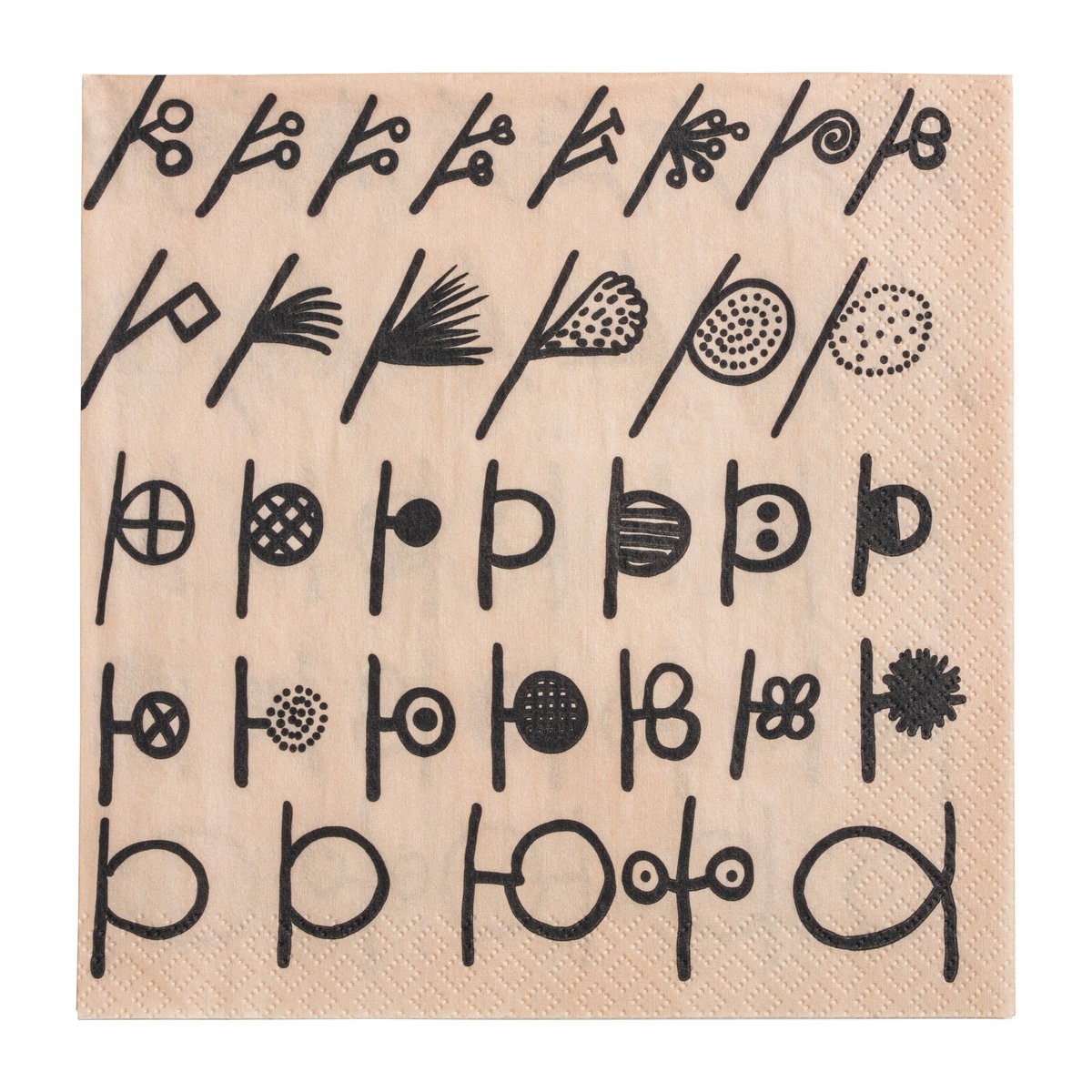 Iittala Oiva Toikka Twig napkin 20-pack Beige | Scandinavian Design | Paper napkins | Beige