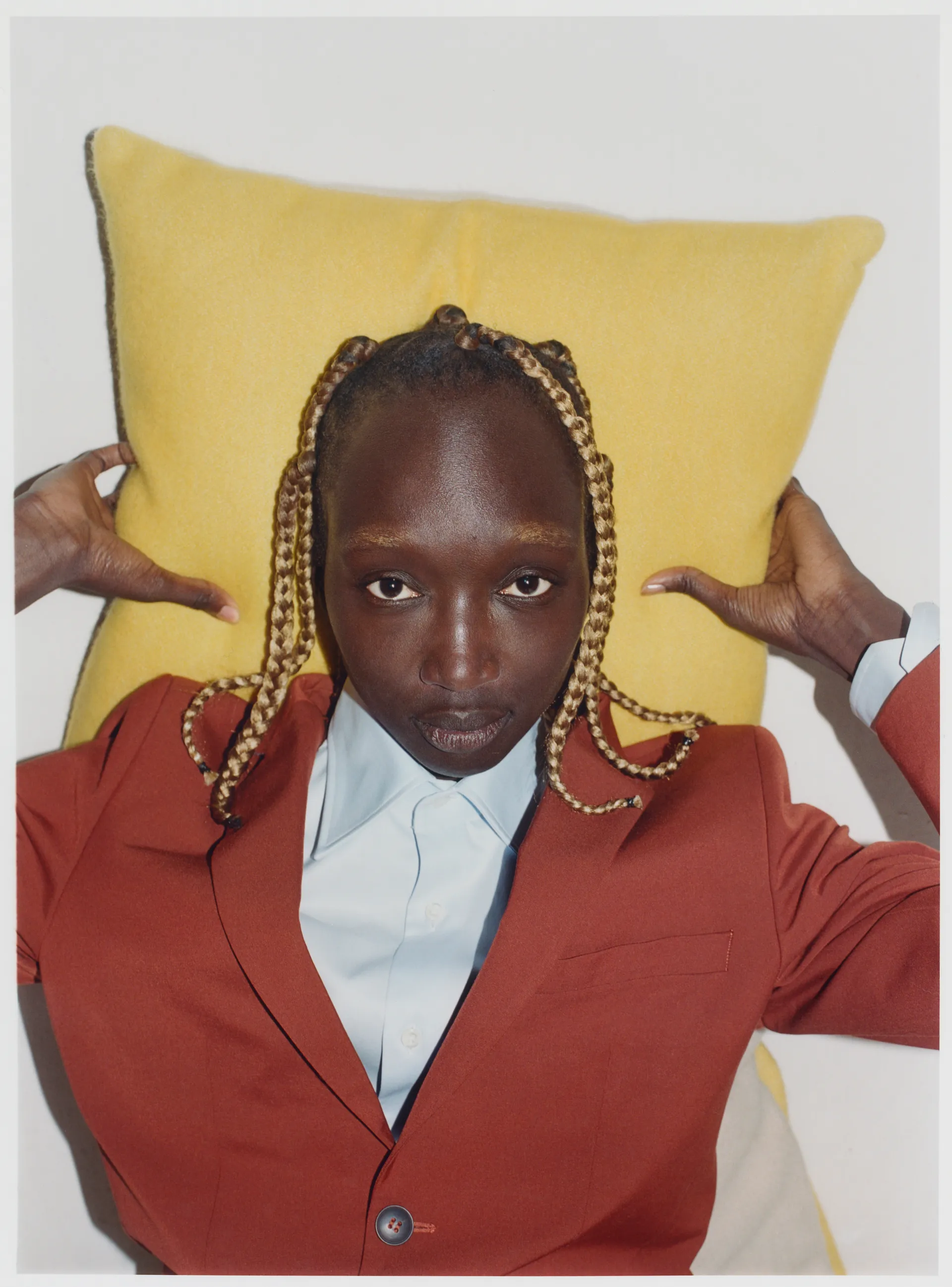 Play cushion cover 48x48 cm, Beige-yellow Iittala