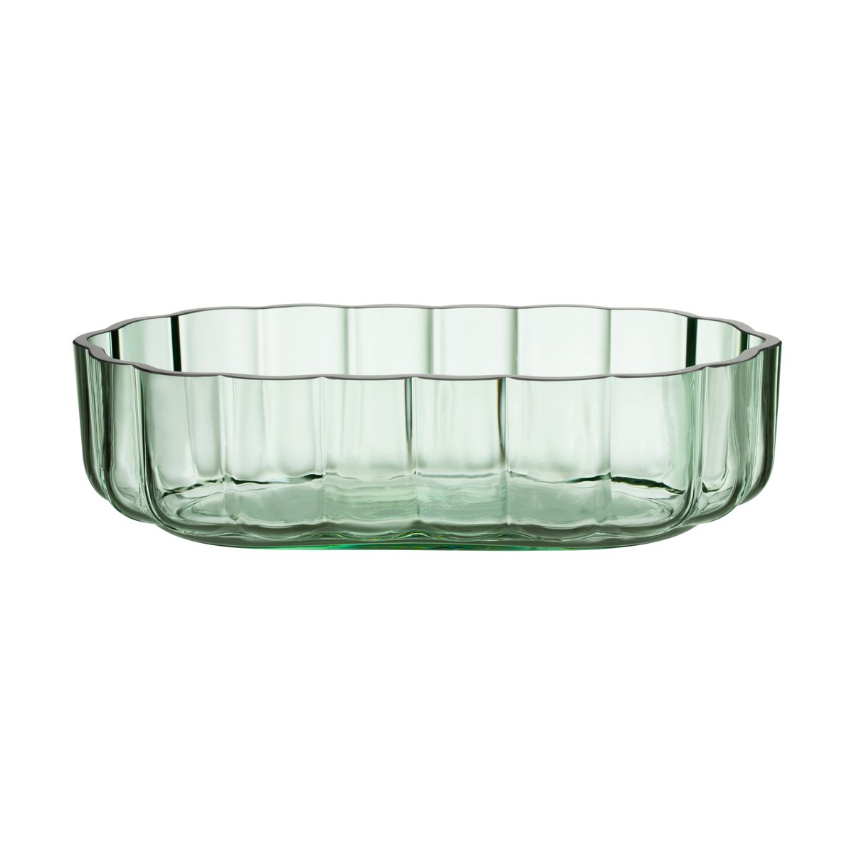 Iittala Play glass bowl low 50 mm Light green | Scandinavian Design | Decorative bowls | Green