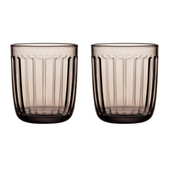 Raami drinks glass 26 cl 2-pack - linen - Iittala