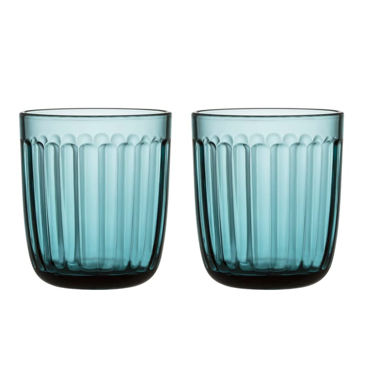 Raami drinks glass 26 cl 2-pack - ocean blue - Iittala