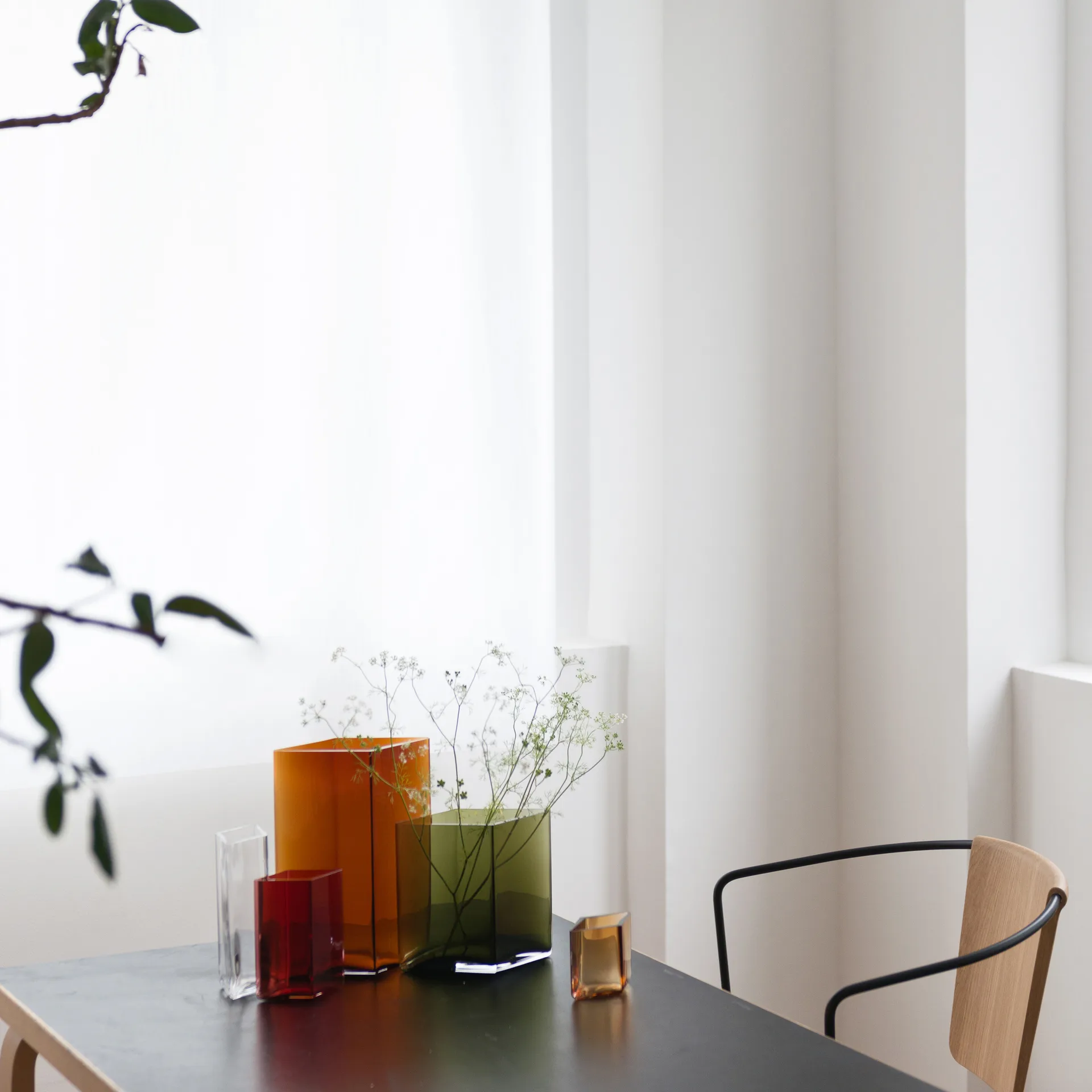 Ruutu vase 20.5x27 cm, copper Iittala