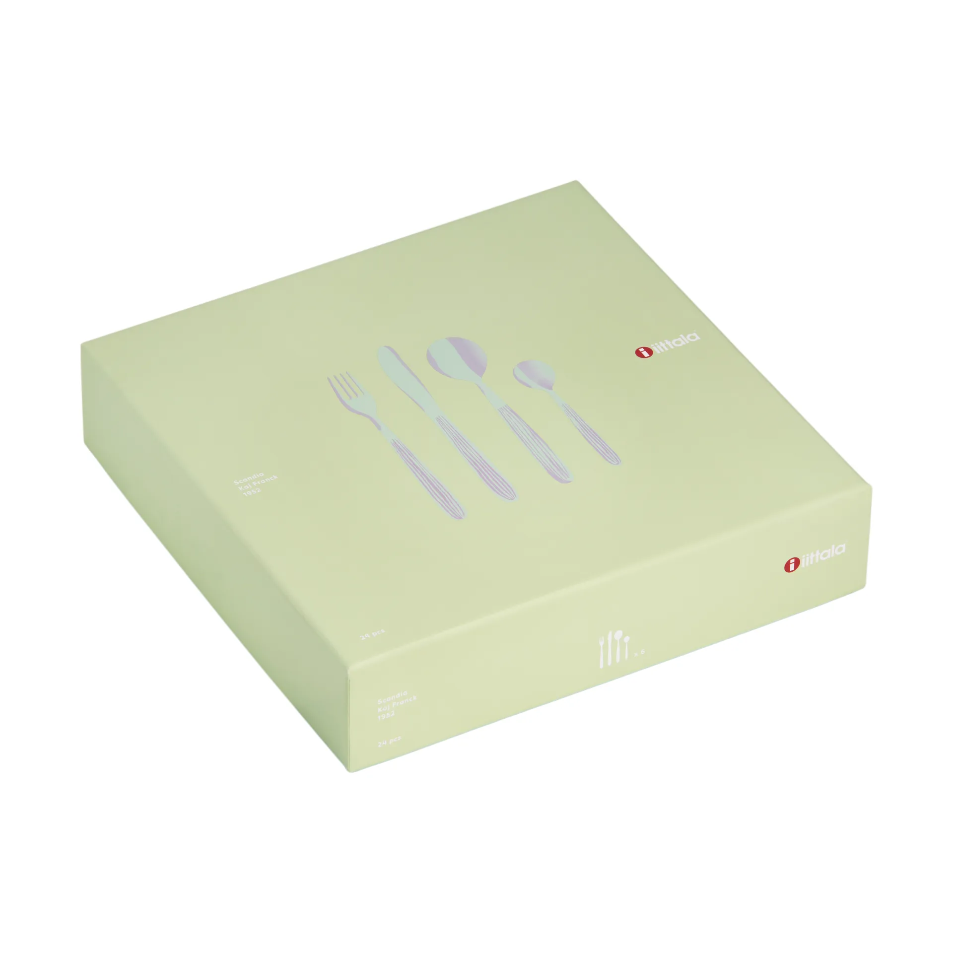 Scandia cutlery set gift box 24 pieces, Matte Iittala