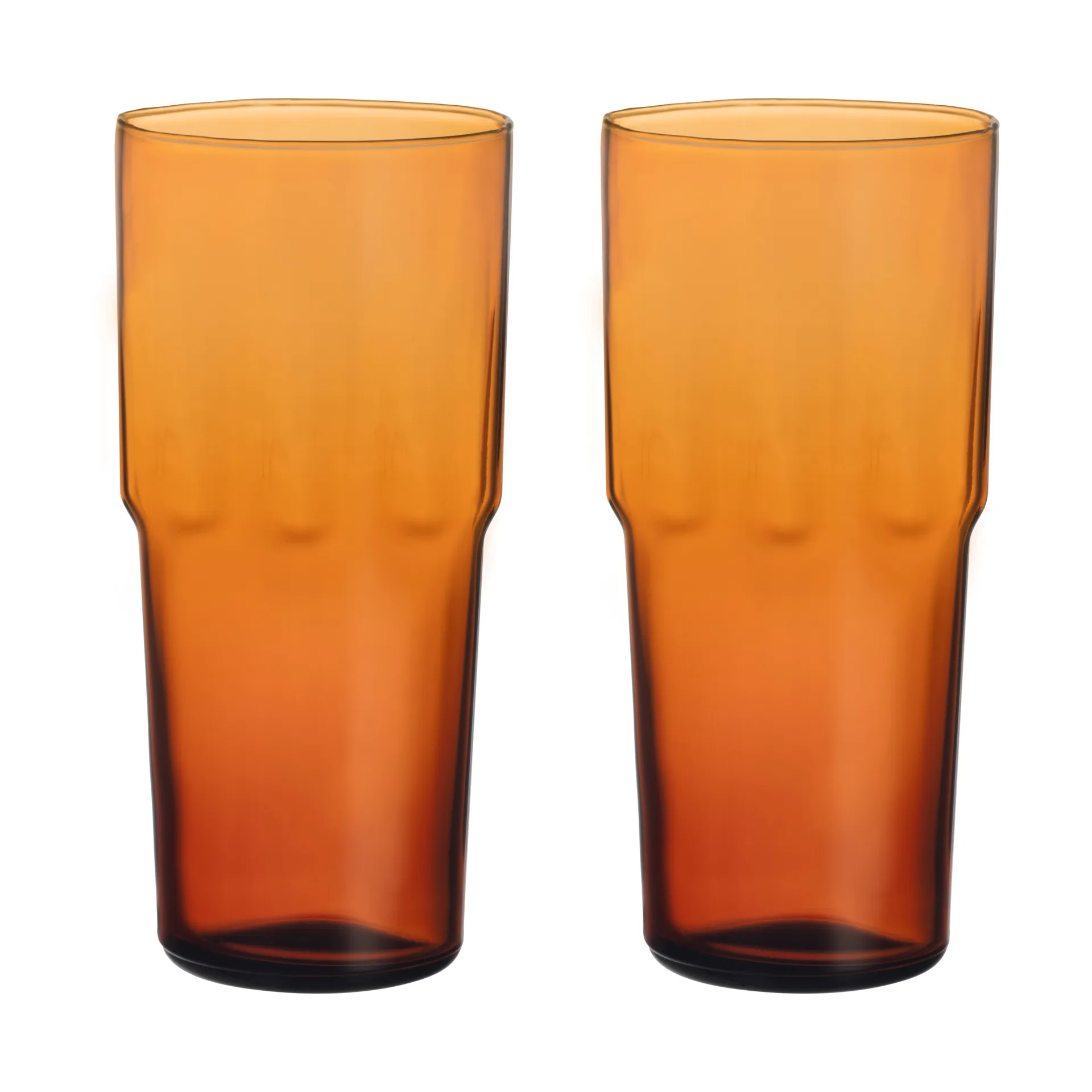Solare drinking glass tall 39 cl 2-pack, Copper Iittala