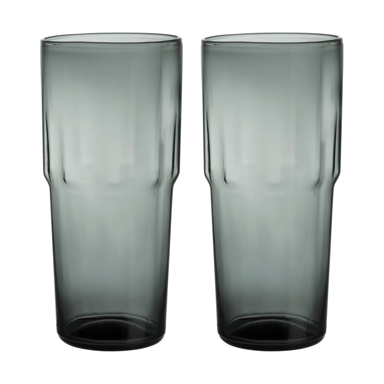 Iittala Solare drinking glass tall 39 cl 2-pack Steel gray
