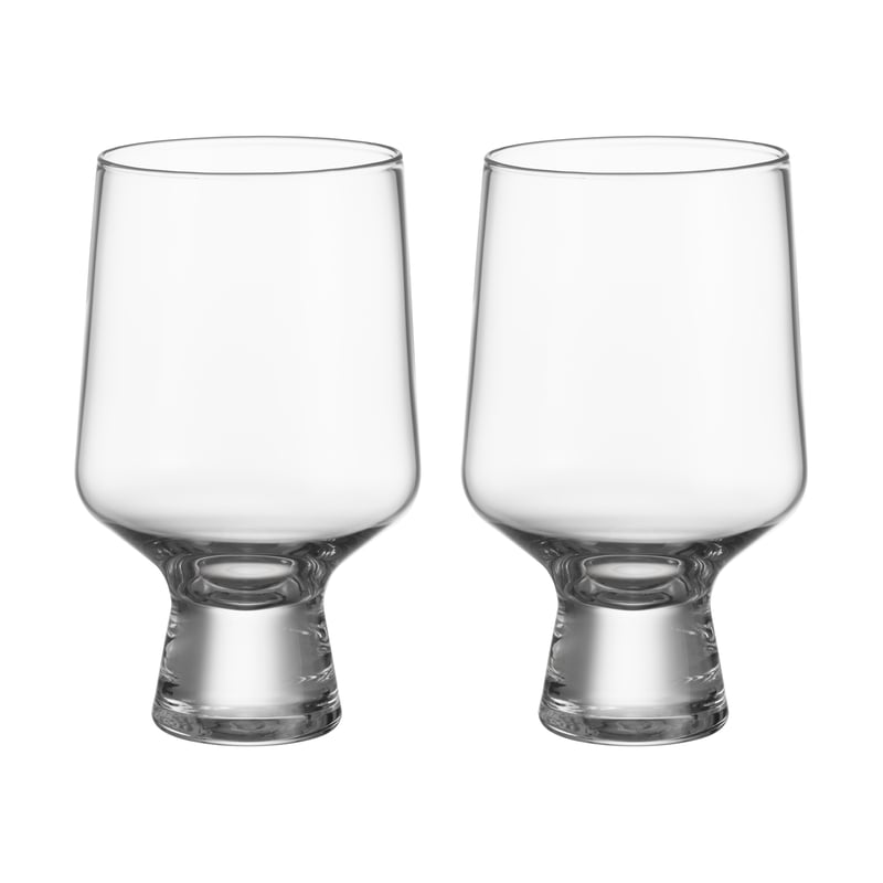 Iittala Solare glass on foot 40 cl 2-pack Clear