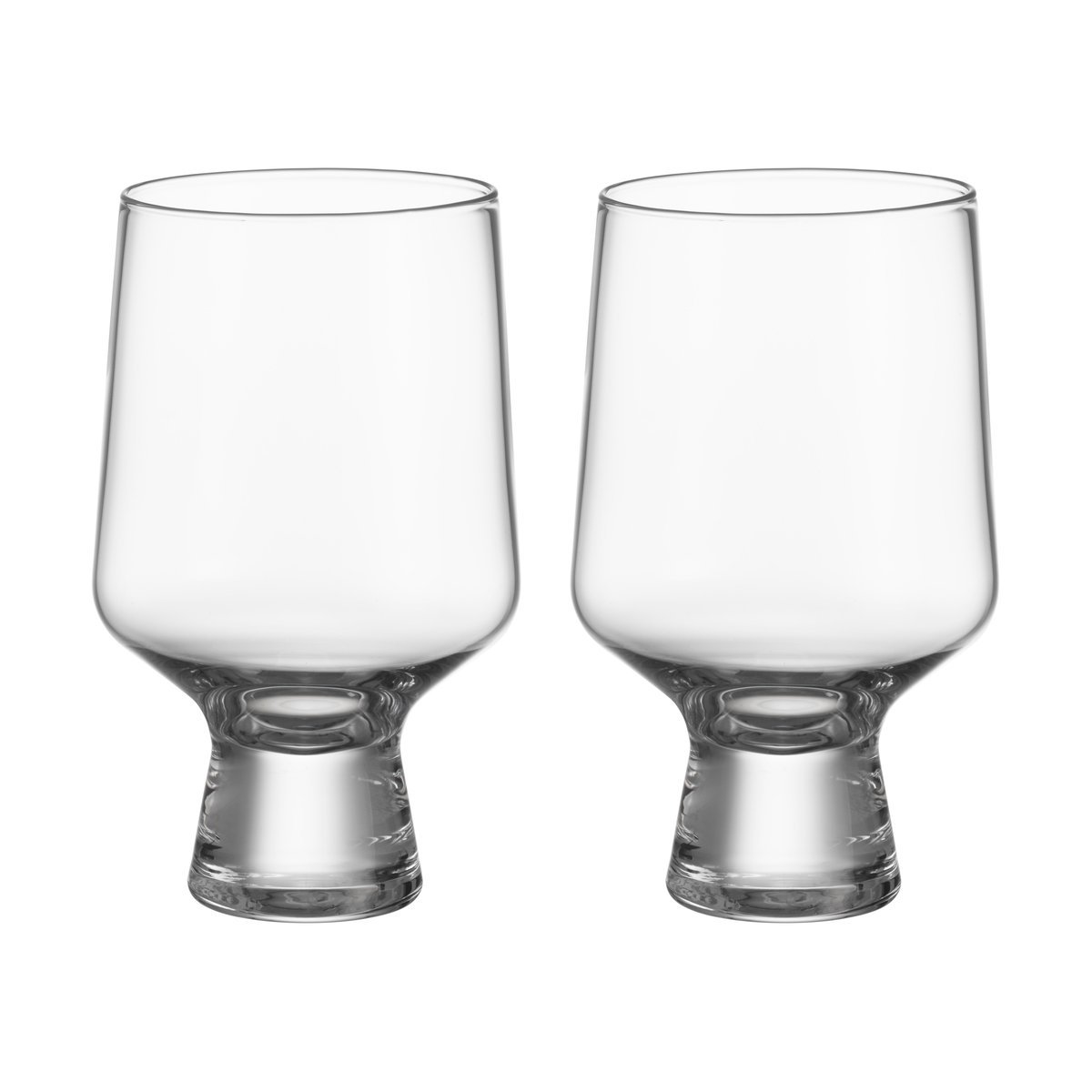 Iittala Solare glass on foot 40 cl 2-pack Clear | Scandinavian Design | Drinking glasses & tumblers | Transparent