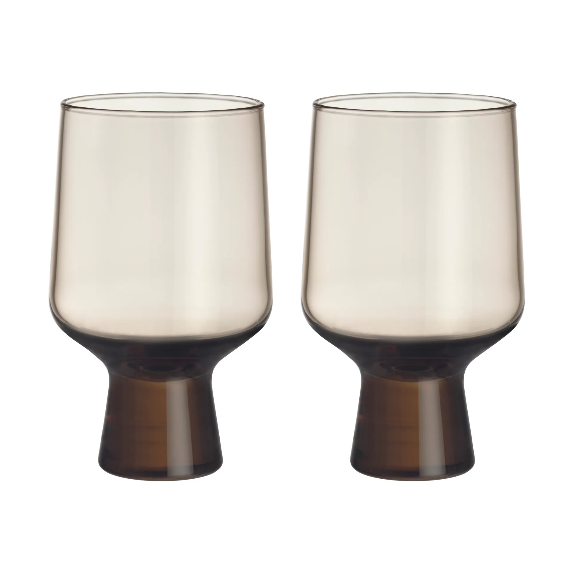 Solare glass on foot 40 cl 2-pack, Linen Iittala