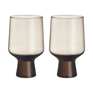 Solare glass on foot 40 cl 2-pack - Linen - Iittala