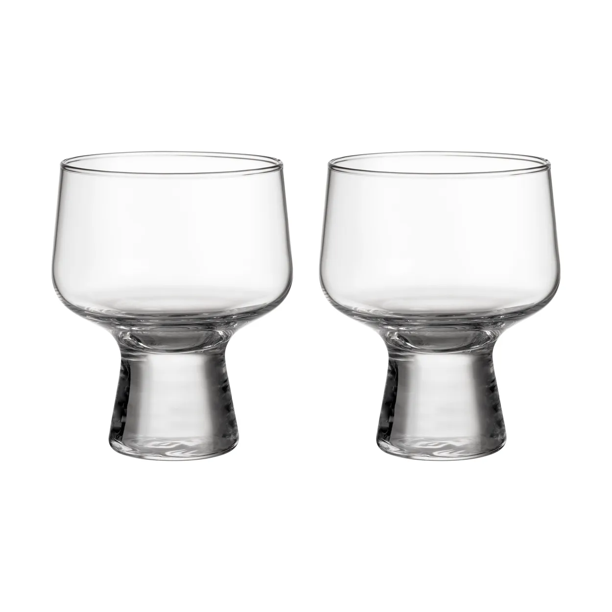 Iittala Solare glass on stem 29 cl 2-pack Clear | Scandinavian Design | Drinking glasses & tumblers | Transparent