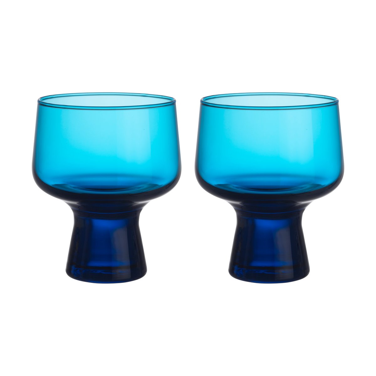Iittala Solare glass on stem 29 cl 2-pack Electric blue