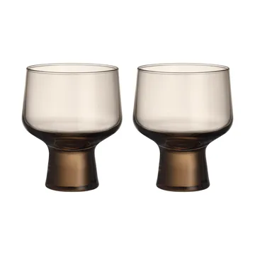 Solare glass on stem 29 cl 2-pack - Linen - Iittala
